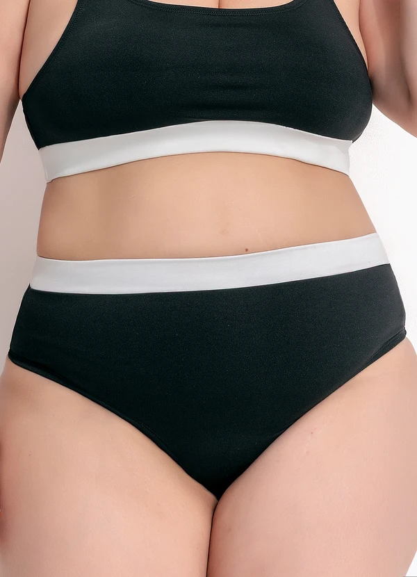 Marguerite - Biquíni Preto em Malha com Elastano 6