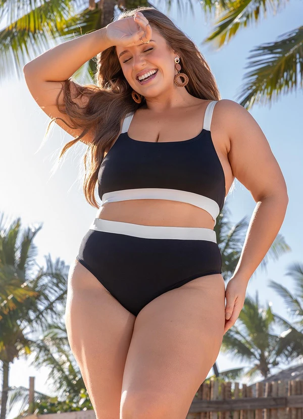 Marguerite - Top Biquíni Preto em Poliflex 8