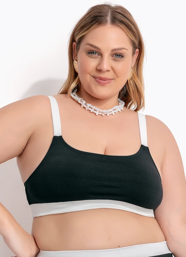 Marguerite - Top Biquíni Preto em Poliflex 6