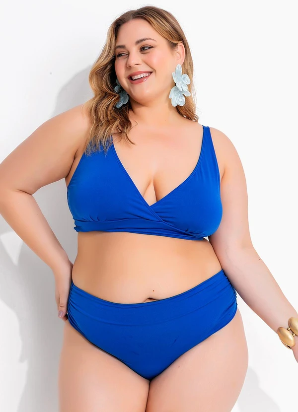 Marguerite - Busto Biquíni Azul Royal em Malha Fria