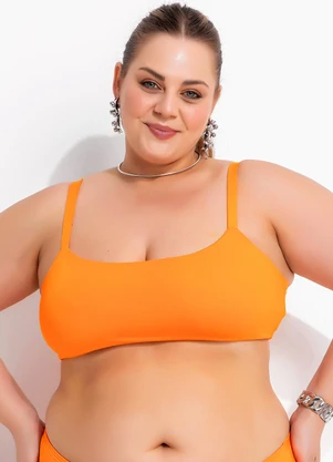 Marguerite - Busto Biquíni Laranja em Malha Fria - MARGUERITE
