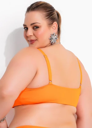 Marguerite - Busto Biquíni Laranja em Malha Fria - MARGUERITE