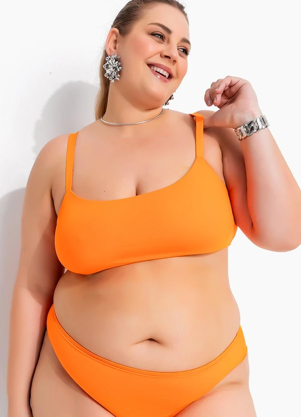 Marguerite - Busto Biquíni Laranja em Malha Fria 5