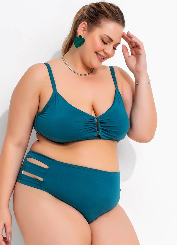 Marguerite - Busto Biquíni Verde Escuro em Malha Fria 3