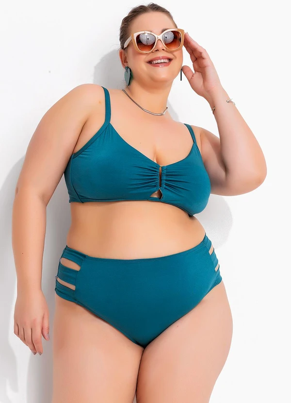 Marguerite - Busto Biquíni Verde Escuro em Malha Fria 5