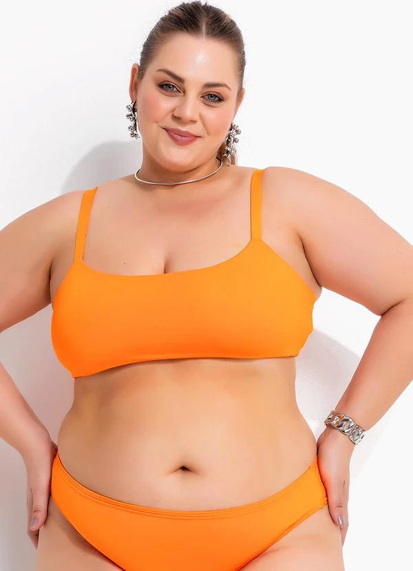 Marguerite - Calcinha Biquíni Laranja em Malha Fria 2
