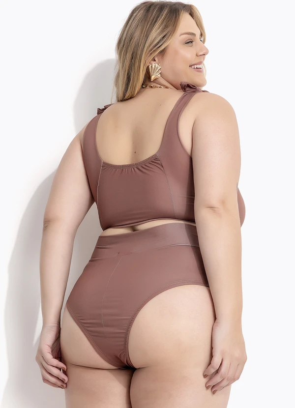 Marguerite - Calcinha Biquíni Marrom em Suplex 2