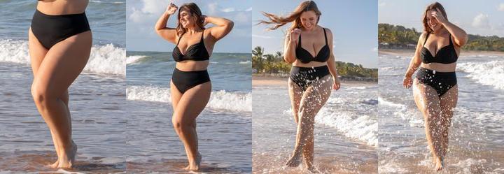 Calcinha Biquni Preta Hot Pants