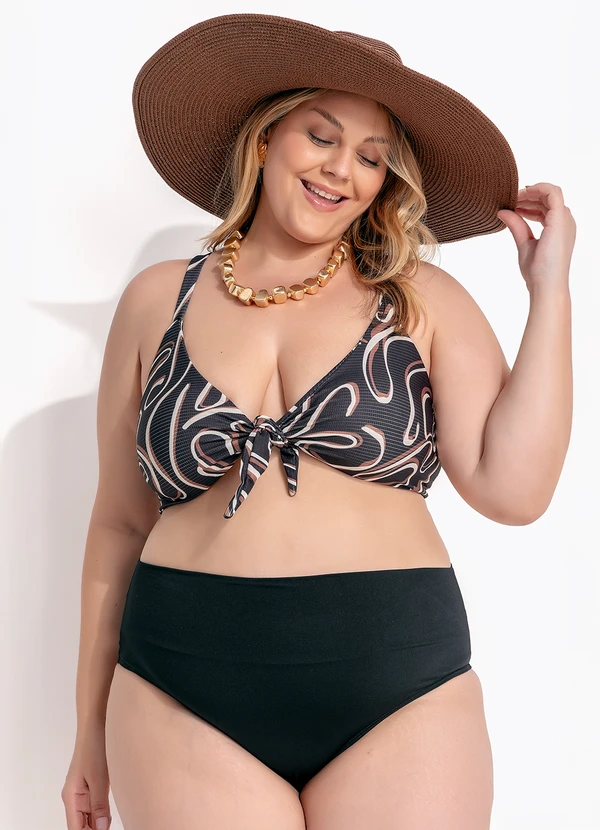 Marguerite - Calcinha Biquíni Preta Hot Pants 15