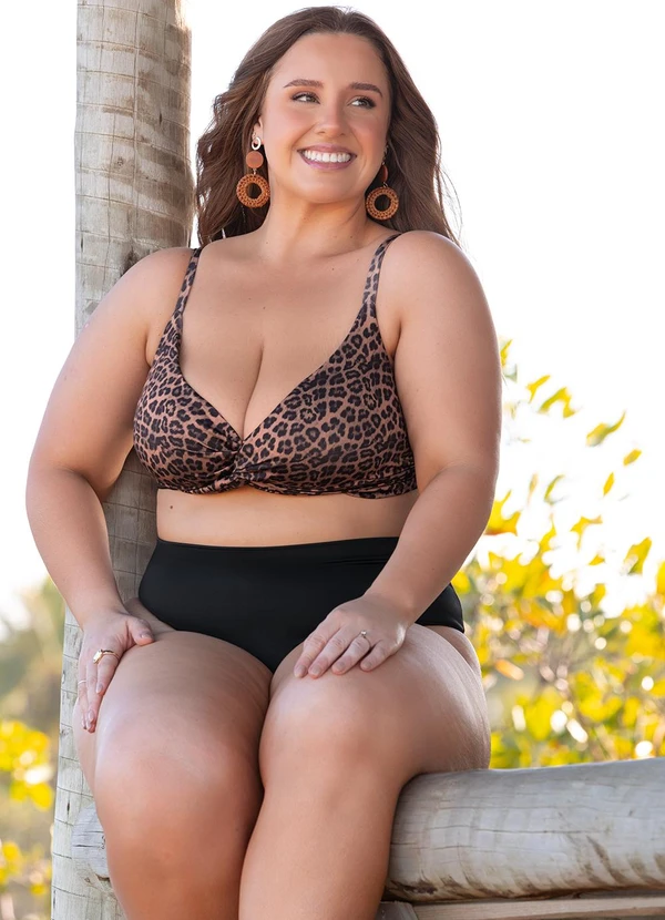 Marguerite - Calcinha Biquíni Preta Hot Pants 9