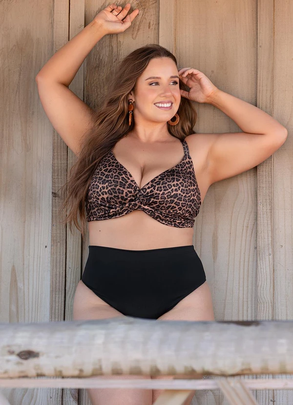 Marguerite - Calcinha Biquíni Preta Hot Pants 10