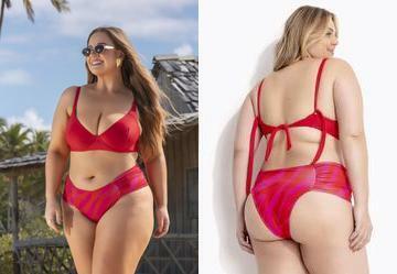 Calcinha Biquni Vermelho Laterais Largas