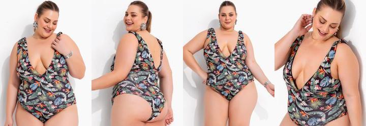 Mai� Folhagem Tropical em Malha Fria