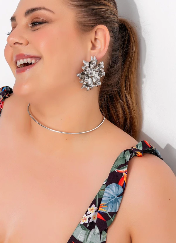 Marguerite - Maiô Folhagem Tropical em Malha Fria 5