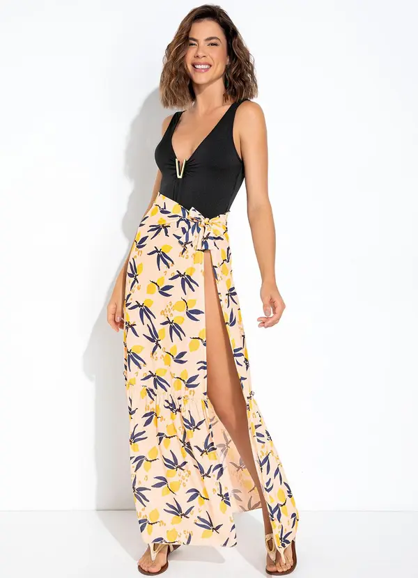 Quintess - Maiô Preto em Malha com Elastano 5