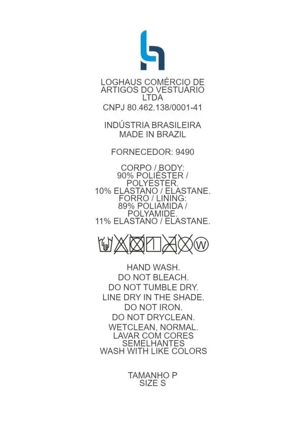 Quintess - Maiô Preto em Malha com Elastano 7