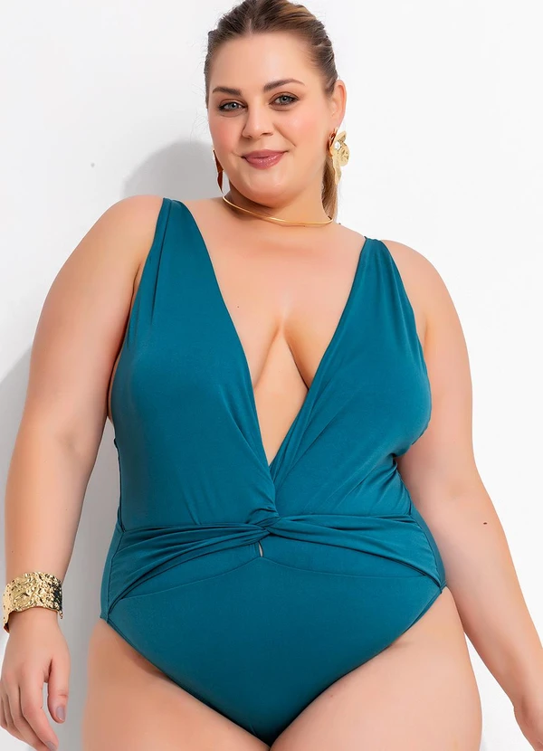 Marguerite - Maiô Verde Escuro em Malha com Elastano 3