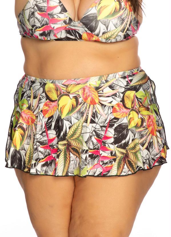Sale Brands - Saia de Biquini Plus Size Estampado