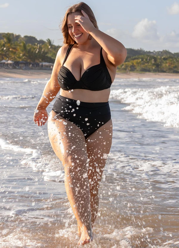 Marguerite - Top Biquíni Preto com Bojo 3