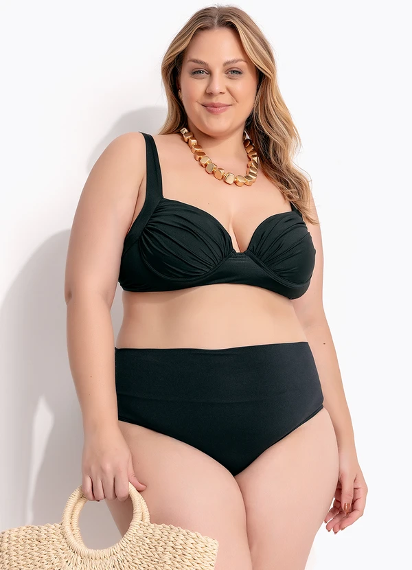 Marguerite - Top Biquíni Preto com Bojo 10