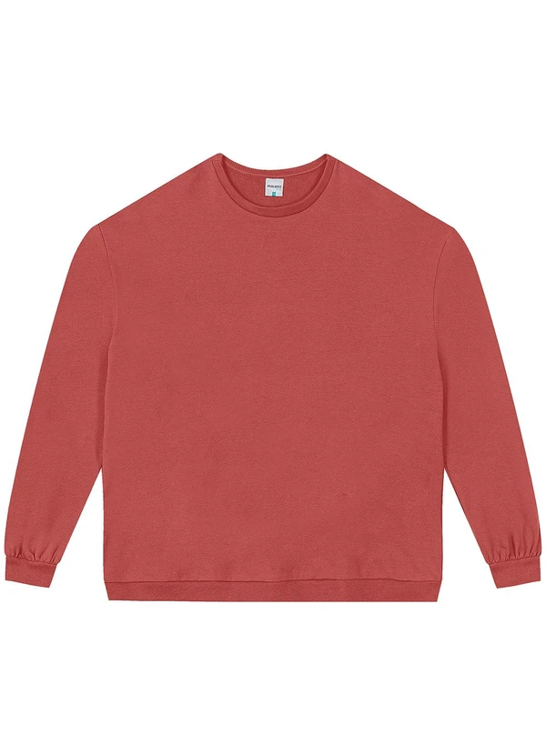 Malwee - Blusão em Moletom Feminino Plus Laranja 5