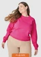 Malwee - Blusão em Moletom Feminino Plus Laranja - variação: Rosa