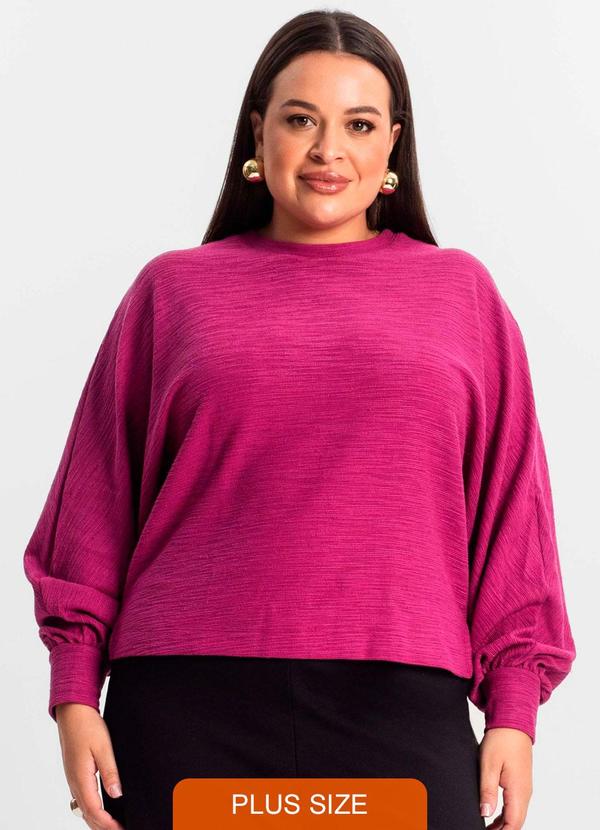 Secret Glam - Blusão Feminino Plus Size Roxo