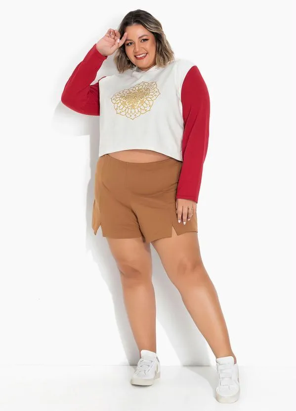 Marguerite - Casaco Off White com Gorro Plus Size 4