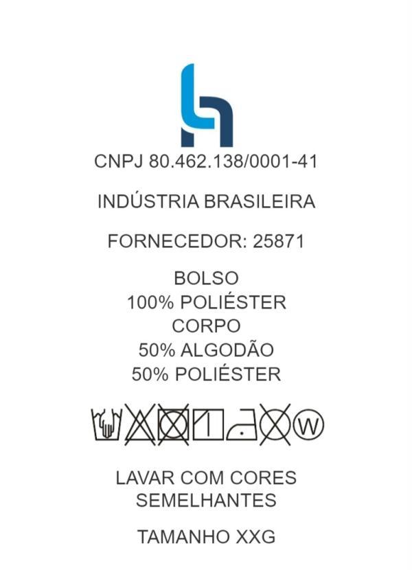 Outlet - Casaco Plus Size Azul com Decote de Zíper 6