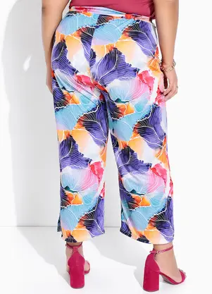 Marguerite - Calça Aquarela em Jersey Acetinado - MARGUERITE