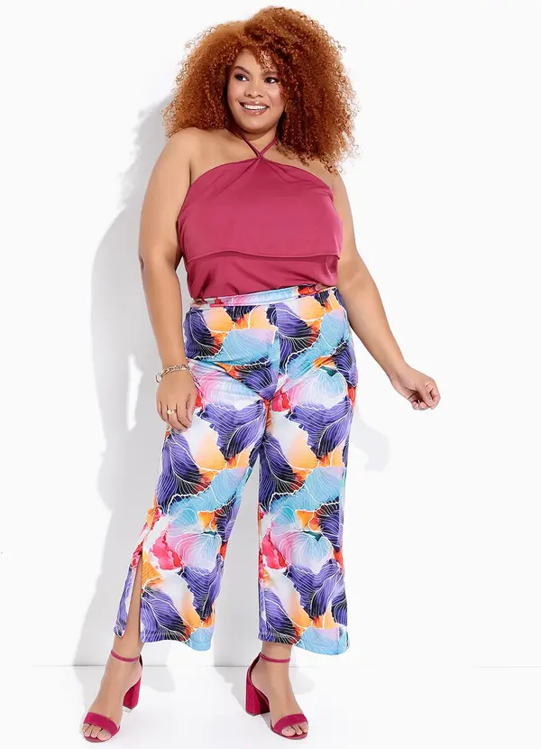 Marguerite - Calça Aquarela em Jersey Acetinado 3