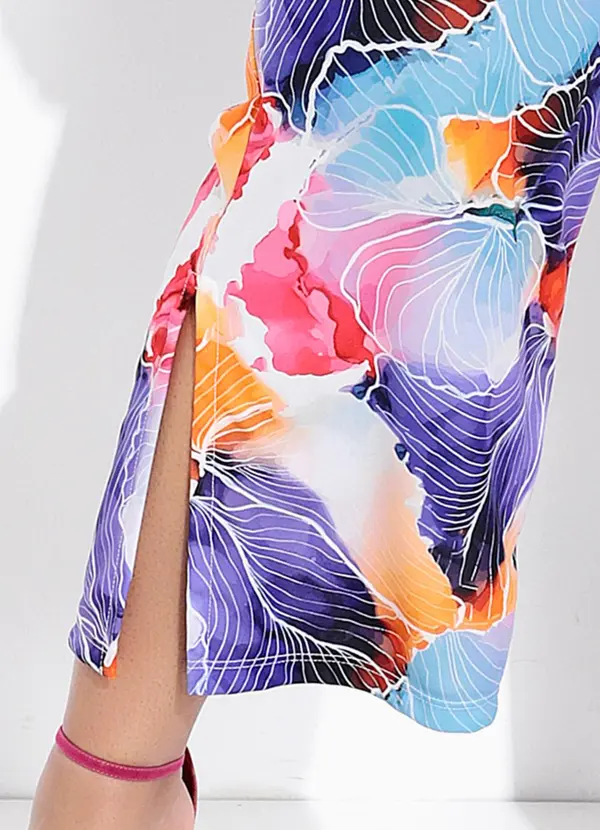 Marguerite - Calça Aquarela em Jersey Acetinado 5