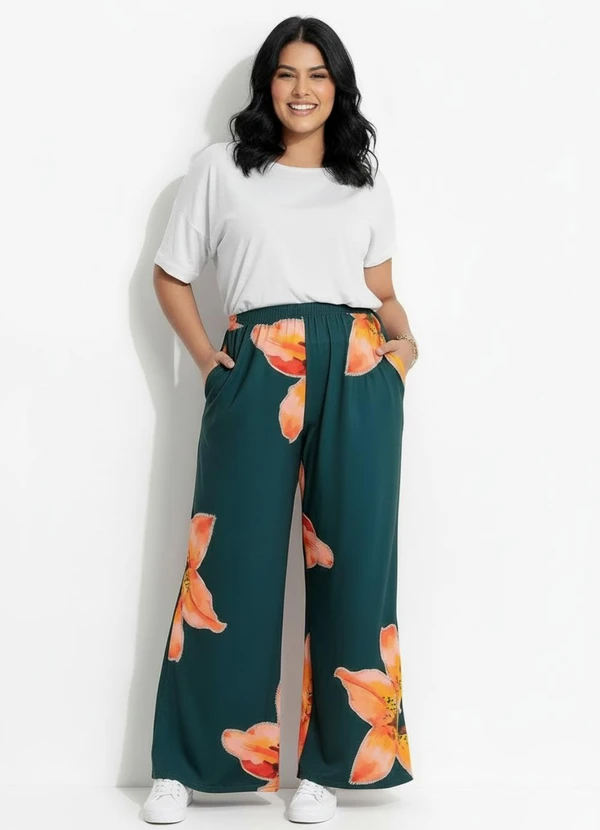 Marguerite - Calça Lírio Laranja em Malha Fria 5