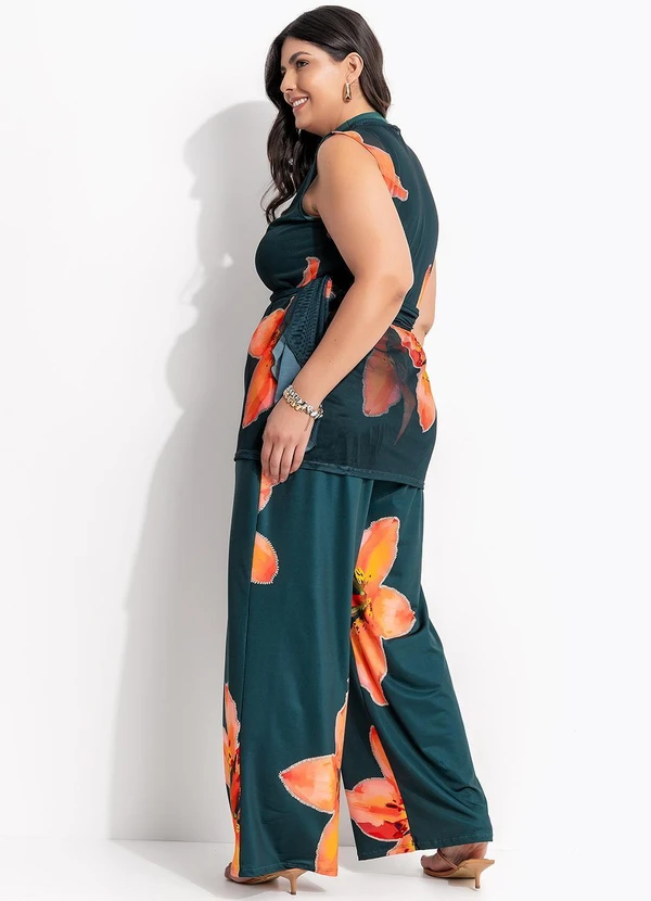 Marguerite - Calça Lírio Laranja em Malha Fria 7