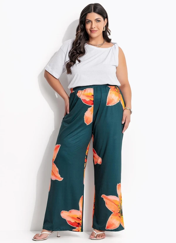 Marguerite - Calça Lírio Laranja em Malha Fria