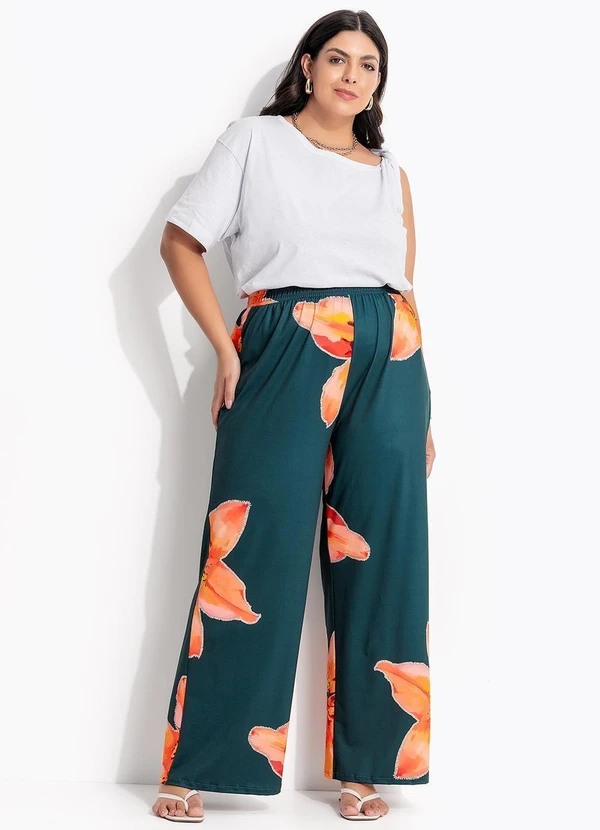 Marguerite - Calça Lírio Laranja em Malha Fria 9