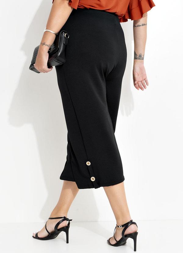 Marguerite - Calça Preta em Malha Anarruga 2