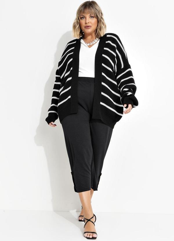 Marguerite - Calça Preta em Malha Anarruga 7