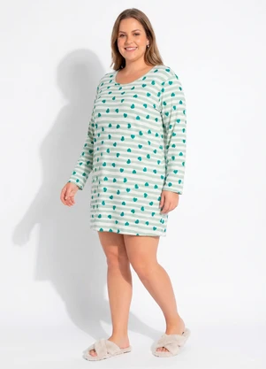 Marguerite - Camisola Coração Verde em Malha Fria - MARGUERITE
