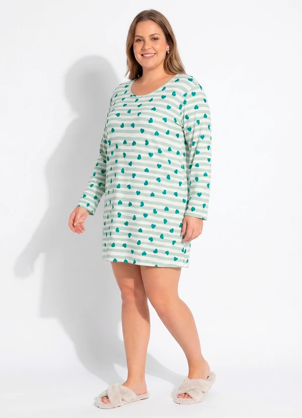Marguerite - Camisola Coração Verde em Malha Fria