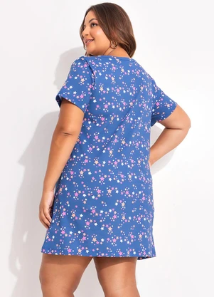 Marguerite - Camisola Estrelas Azul em Malha de Algodão - MARGUERITE