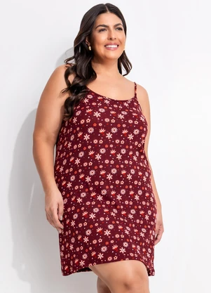 Marguerite - Camisola Floral Mini em Malha Suede - MARGUERITE