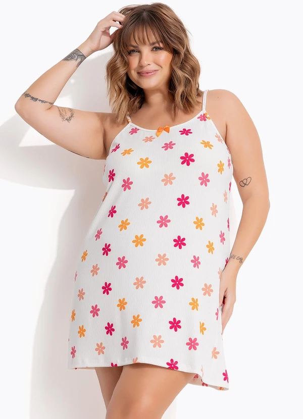 Marguerite - Camisola Flores em Malha Suede 1