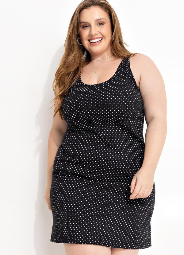 Marguerite - Camisola Poá Preta em Malha de Algodão 5