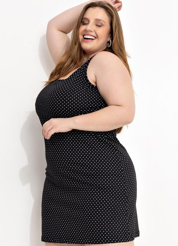 Marguerite - Camisola Poá Preta em Malha de Algodão 6