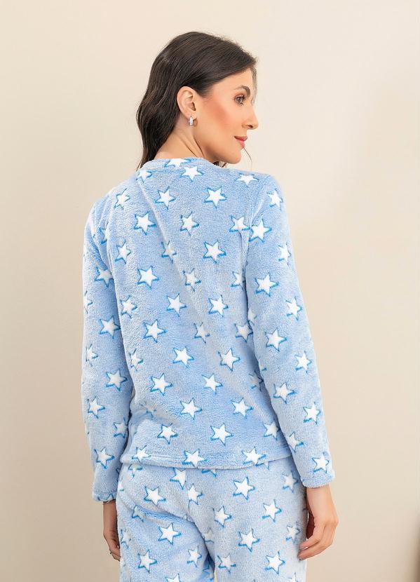 Alma Dolce - Casaco Estrela Azul em Malha Fleece 2