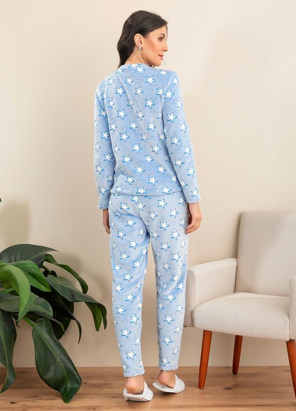 Alma Dolce - Casaco Estrela Azul em Malha Fleece 4
