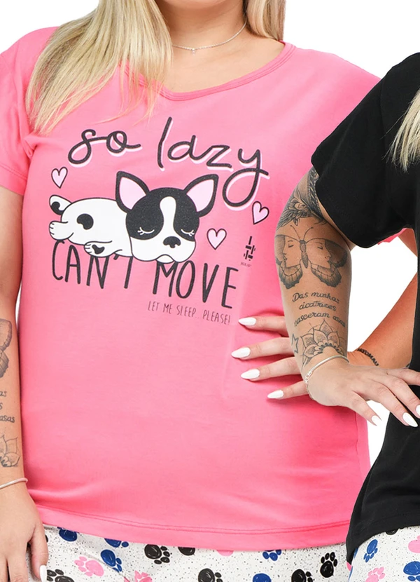 Be Blast - Kit 2 Blusas Manga Curta de Algodão Multicores 2