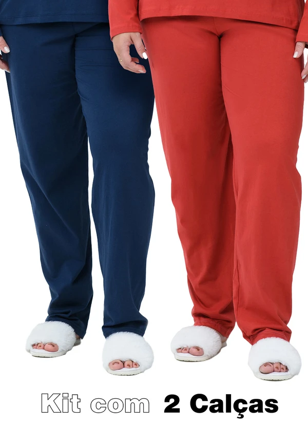 Be Blast - Kit 2 Calças Pijama 100% Algodão Multicores