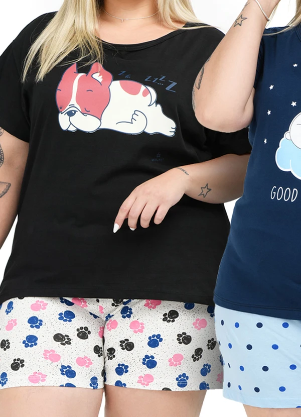 Be Blast - Kit 3 Pijamas 100% Algodão Multicores 3